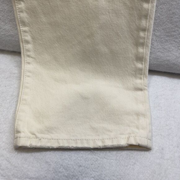Levi's Premium 501 '90s Jeans Women 29x32 White Mid Rise Straight American Denim - Picture 8 of 13